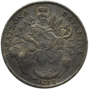 Niemcy, Bawaria, Maksymilian Józef, talar 1772, Monachium