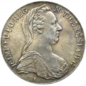 Austria, Maria Teresa, talar 1780, nowe bicie, menniczy egzemplarz