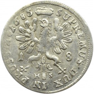 Niemcy, Prusy, Fryderyk III, ort 1685 HS, Królewiec