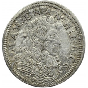 Niemcy, Bawaria, Maksymilian II Emanuel, 3 krajcary 1690, Monachium