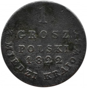Aleksander I, 1 grosz 1822 z miedzi krajowej
