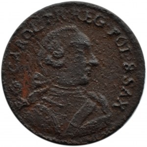 Kurlandia, Karol Chrystian Saski, szeląg 1762, Mitawa