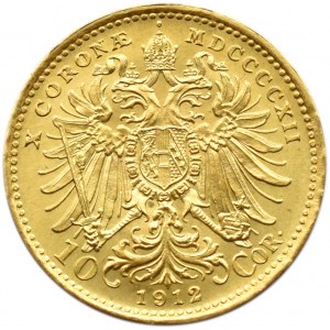 Austro-Węgry, Franciszek Józef I, 10 koron 1912, Wiedeń, UNC (+)