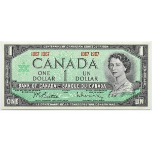 Kanada, Elżbieta II, 1 dolar 1967, seria jubileuszowa na 100-lecie, UNC
