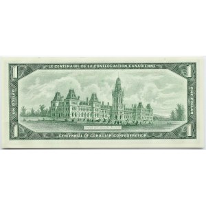 Kanada, Elżbieta II, 1 dolar 1967, seria jubileuszowa na 100-lecie, UNC