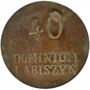 Polska, XIX wiek, Dominium Łabiszyn, nominał 40