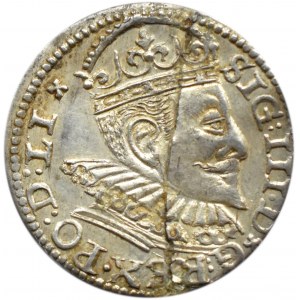 Zygmunt III Waza, trojak 1594, Ryga - destrukt