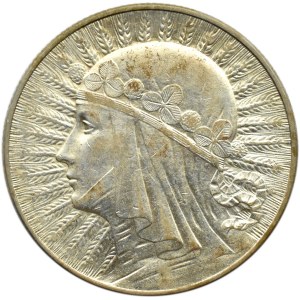 Polska, II RP, Głowa kobiety, 5 złotych 1933, Warszawa