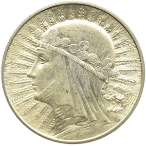 Polska, II RP, Głowa Kobiety, 5 złotych 1934, Warszawa