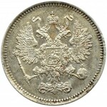 Rosja, Mikołaj I, 10 kopiejek 1861 bez inicjałów, Paryż