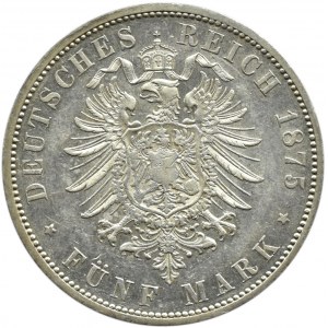 Niemcy, Prusy, Wilhelm I, 5 marek 1875 B, Hannover