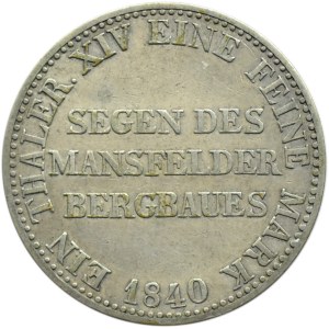 Niemcy, Prusy, Fryderyk Wilhelm III, talar 1840 A, Berlin