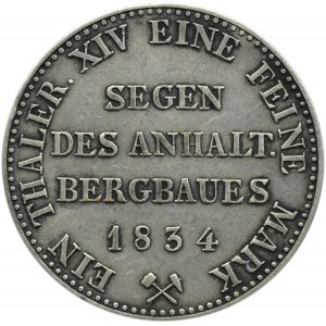 Niemcy, Anhalt, Alexander Carl, 1 talar 1834 A, Berlin