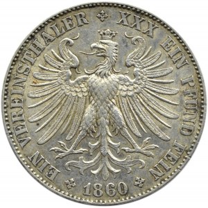 Niemcy, Frankfurt, talar 1860, Frankfurt