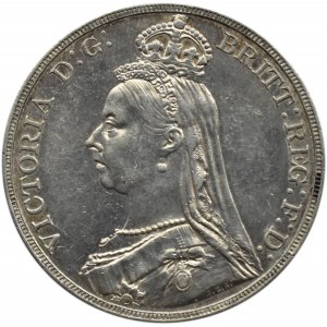 Wielka Brytania, Wiktoria, korona 1889, emisja okolicznościowa 50-lecie panowania