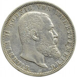 Niemcy, Wirtembergia, Wilhelm II, 5 marek 1901 F, Stuttgart