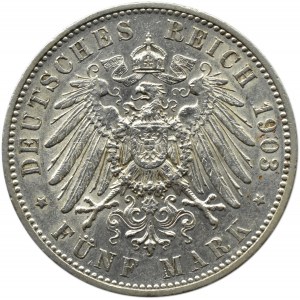Niemcy, Saksonia, Georg 5 marek 1903 E, Muldenhütten