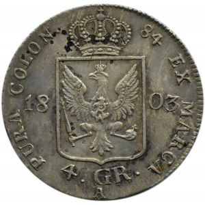 Niemcy, Prusy, Fryderyk, 4 grosze 1803 A, Berlin