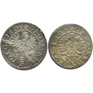 Zygmunt III Waza, dwa grosze 1608, 1609, Kraków