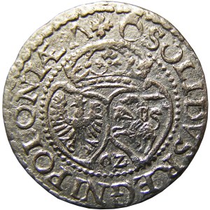 Zygmunt III Waza, szeląg 1592, Malbork. NIENOTOWANY