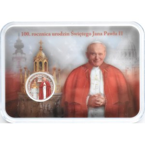 Polska, III RP, 10 złotych 2020, Jan Paweł II, etui, UNC