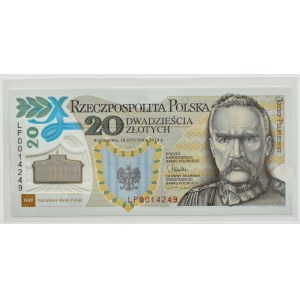 Polska, Józef Piłsudski, 20 złotych 2014 polimer, Warszawa, UNC