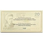 Polska, Maria Skłodowska-Curie, 20 złotych 2011, Warszawa, UNC