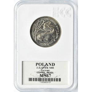 Polska, III RP, Sum, 2 złote 1995, GCN MS67