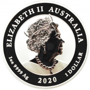 Australia, 1 dolar 2020, Byk i Niedźwiedź, Perth, UNC