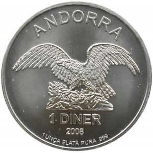 Andora, 1 diner 2008, Herb Andory
