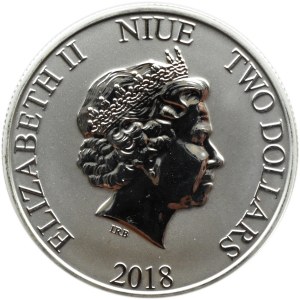 Niue, 2 dolary 2018, 90 lat Myszki Miki, UNC