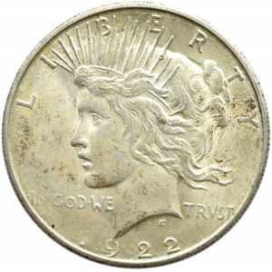 USA, Peace, 1 dolar 1922 S, San Francisco