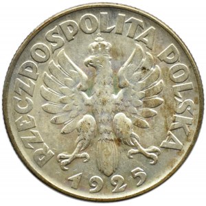 Polska, II RP, Kłosy, 2 złote 1925 bez kropki, Filadelfia