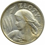 Polska, II RP, Kłosy, 1 złoty 1925, Londyn