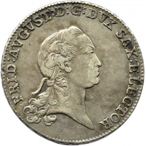 Niemcy, Saksonia, Fryderyk August II, 2/3 talara (gulden) 1770 EDC, Drezno