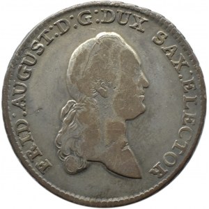 Niemcy, Saksonia, Fryderyk August II, 2/3 talara (gulden) 1776 EDC, Drezno