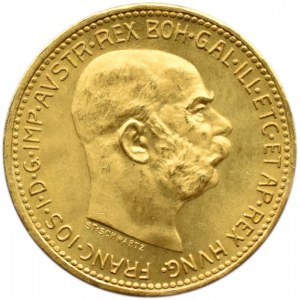 Austro-Węgry, Franciszek Józef I, 20 koron 1915, Wiedeń, UNC