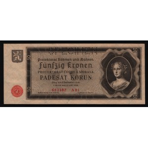 Bohemia & Moravia 50 Korun 1940 (ND) Specimen