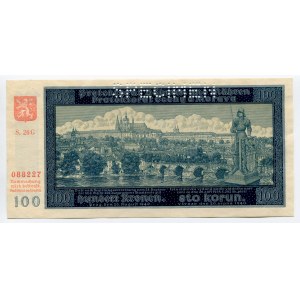 Bohemia & Moravia 100 Korun 1940 (ND) Specimen