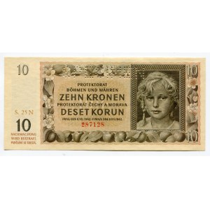 Bohemia & Moravia 10 Korun 1942 Specimen