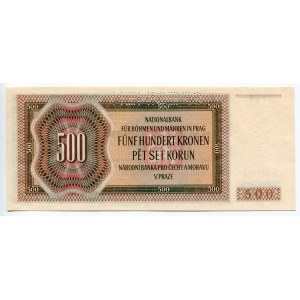 Bohemia & Moravia 500 Korun 1942 Specimen