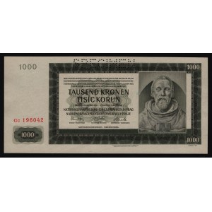 Bohemia & Moravia 1000 Korun 1942 Specimen