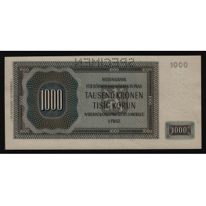 Bohemia & Moravia 1000 Korun 1942 Specimen