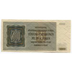 Bohemia & Moravia 5000 Korun 1944