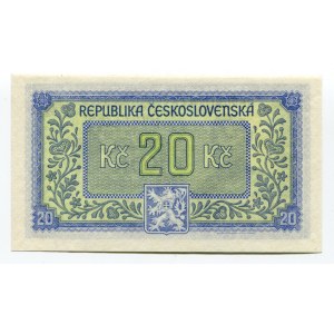 Czechoslovakia 20 Korun 1945 (ND)