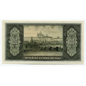 Czechoslovakia 100 Korun 1945 (ND) Specimen