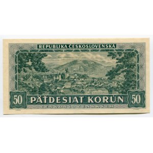 Czechoslovakia 50 Korun 1948 Specimen