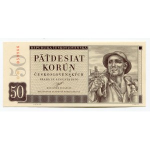 Czechoslovakia 50 Korun 1950 Specimen