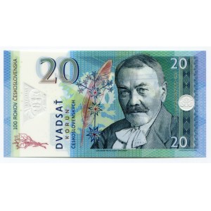 Czechoslovakia 20 Korun 2019 Specimen Pavol Országh Hviezdoslav