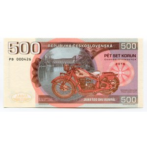 Czechoslovakia 500 Korun 2019 Specimen JAWA 500 OHW